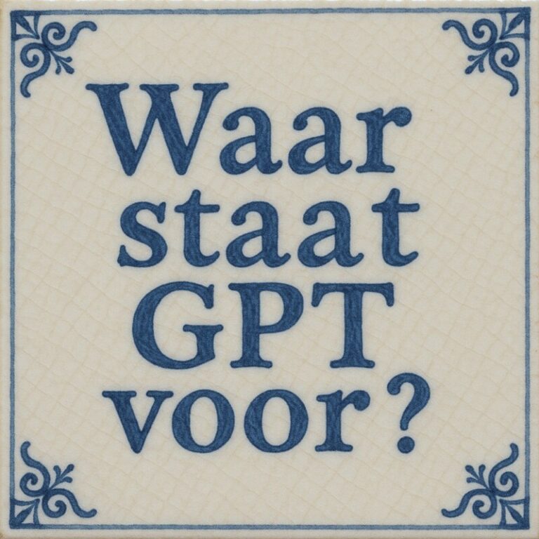 waar staat GPT voor