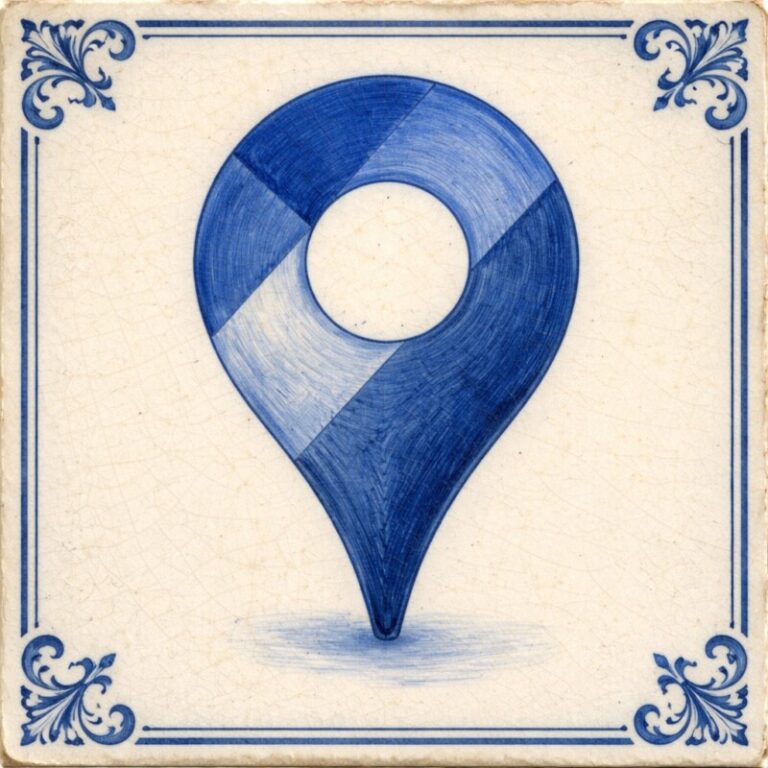 Delfst Blue tile of the google maps logo